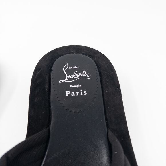 Christian Louboutin Matriciasummer Flats Slides Mules Black 37 EU - Picture 4 of 6